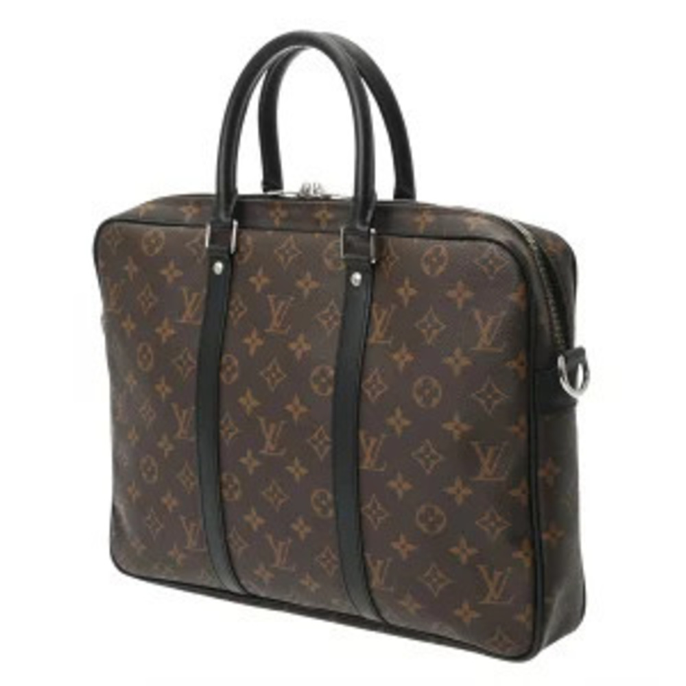 Louis Vuitton Business Bag Monogram Brown Brown Macassar PDV